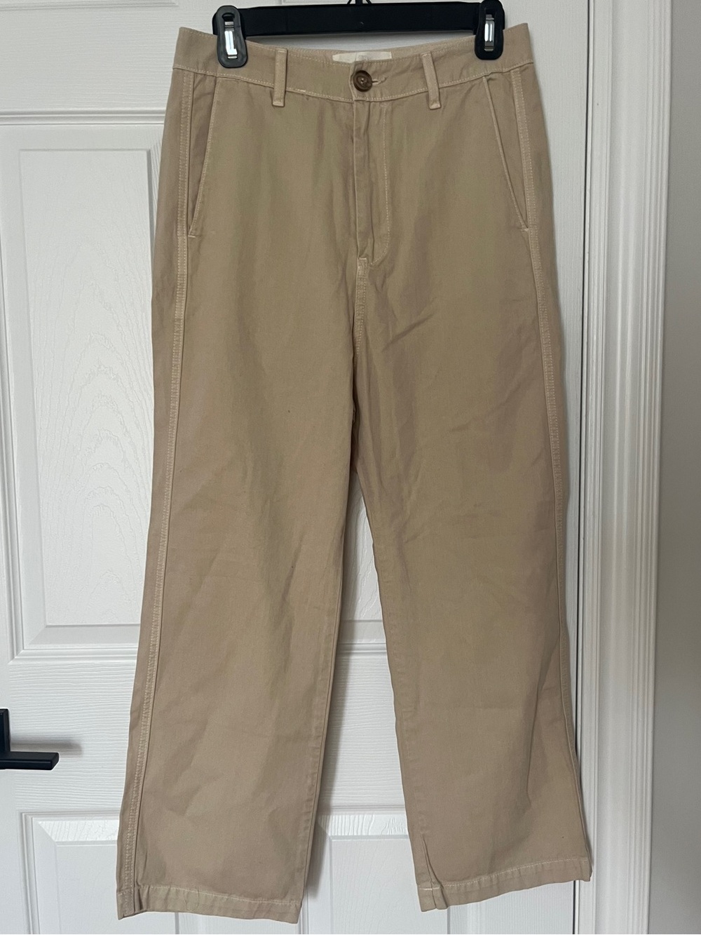 THE GREAT Ranger Tan Relaxed Cotton Pants